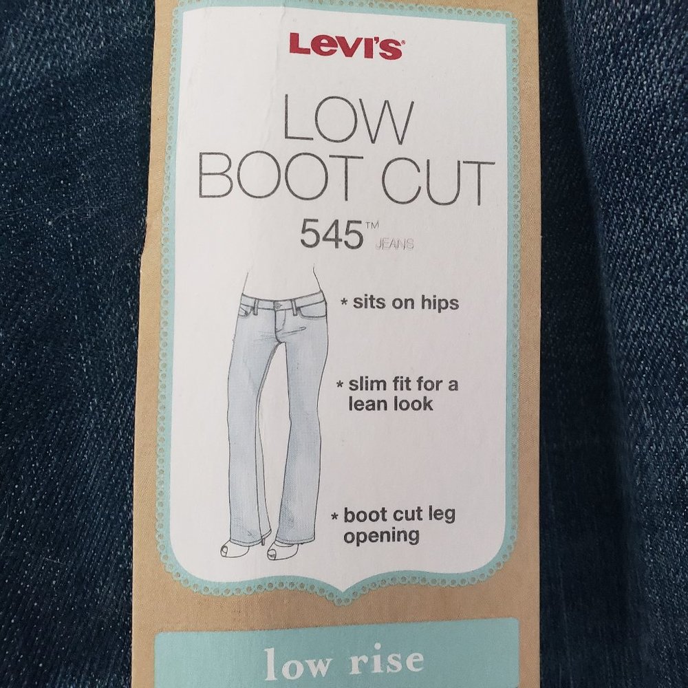 Levi's 545 low boot cut NWT 16